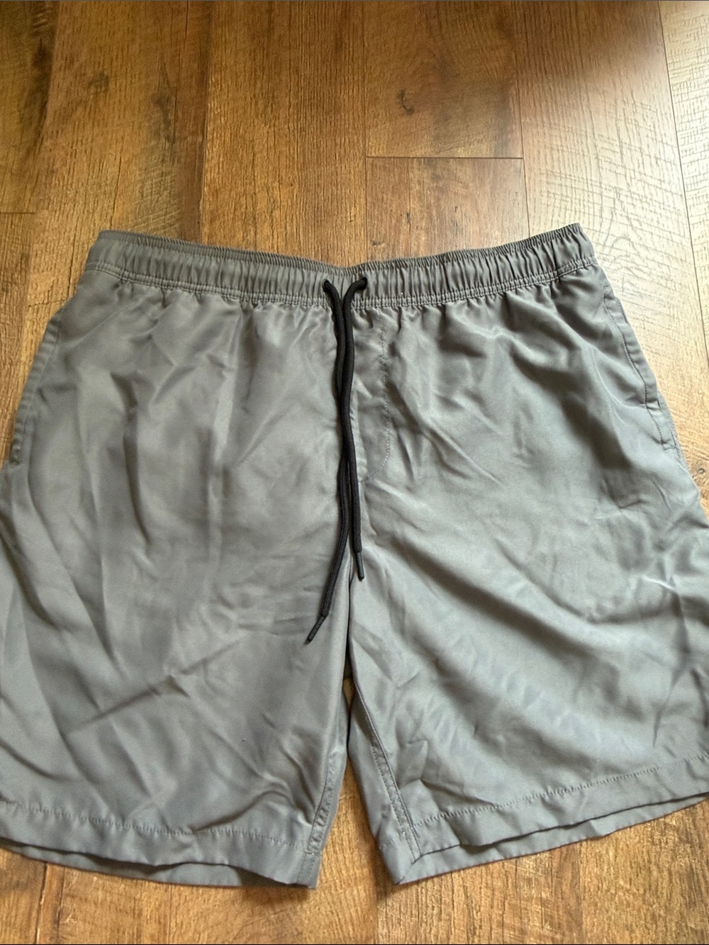 Amazon Men's Gray Drawstring Athletic Shorts